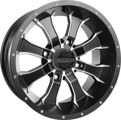 Raceline A77 Mamba ATV/UTV 15x7 4x110 5+2 Black/Machined Wheel Rim