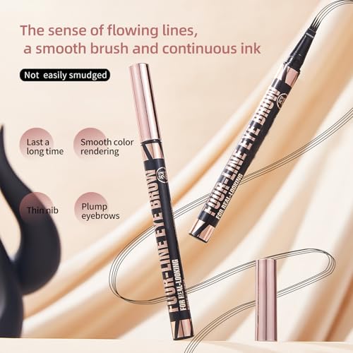 Microblading Waterproof Eyebrow Pencil, 4 Point Tip, Eyebrow Pencil, Natural Long Lasting, Natural Eyebrow Makeup, Stain Resistant, Last All Day-01
