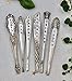 Herb Markers Set of 6 GARDEN stakes Made From Vintage Spoon Handles Oregano, Basil, Parsley, Rosemary, Thyme, Dill. Garden Markers Herb Labels