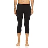 Merino Wool Three Quarter Skiing Base Layer Pants - Men's Thermal Bottoms