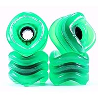 Shark Wheel 1000S70MMS78ATG Longboard Wheels, 70mm, Transparent Green, Sidewinder Formula