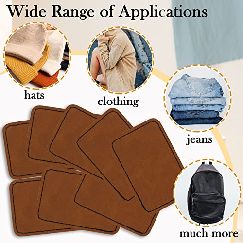 50 Pack Blank Leatherette Hat Patch with