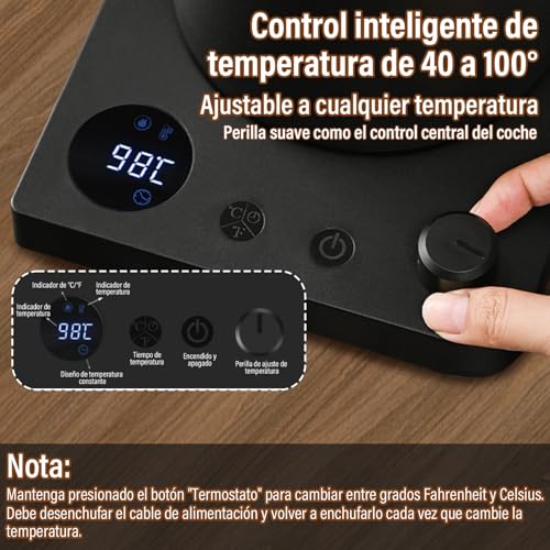 GALASALA Tetera Electrica de Cuello de Cisne de 1 L, Hervidor Agua Electrico de Acero Inoxidable 304, 800W de Calentamiento Rápido, Tetera Cuello de Cisne Portátil，con Apagado Automático