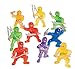 Shoot for the Stars 220 pc Ninja Warrior Kid's Birthday Party Favor Bundle Pack (100 pc Stickers, 12 Treat Boxes, 12 Inflatable Swords, 24 Mini Figures Toys, 72 Tattoos, Punch Ball)