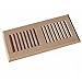 WELLAND® 6 Inch x 14 Inch Red Oak Hardwood Vent Floor Register Self Rimming Unfinished
