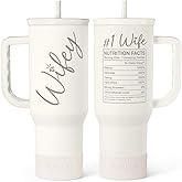 SANDJEST Gift for Wife from Husband – 40oz Insulated Stainless Steel Tumbler with Handle and Straw, Gifts for Anniversary, Birthday, Christmas, Valentine, Coffee Travel Mug