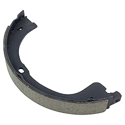 TRQ Rear Parking Brake Shoe Set Compatible with