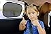 Car Window Shade - Large (2 Pack) by LYFESMART for SUVs and Minivans| Premium Baby Car Sun Shade | Easy Cling Kids Car Sunshade | For infant in car seat rear facing blocks UV Rays (SUV's & Minivans)