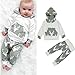 FEITONG 2Pcs Toddler Kids Baby Boys Clothes Deer Hooded Tops Jacket+ Pants Outfits Set (24 Months)