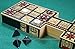 Replica Royal Game of Ur - Solid Wood Board with Eye-Catching Design, Wooden Pieces and Pyramid Dice