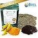 Bentonite Clay with Turmeric & Cloves Powder (Pack of 3). Indian Healing Clay, Fullers Earth Powder for Facial Mask, Hair, Bath & Spa