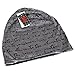 Unisex Beanie Baggy Thin Hip-hop Print Skullcap B078 (dark gray)