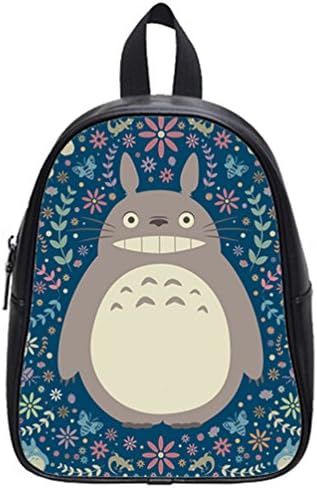 My Neighbor Totoro Pattern High-Grade PU Leather School Backpack Bookbags Travel Backpack - Large