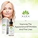 Vitamin C Serum for Face - Dark Spot Corrector for Face by Aura Organics - Anti Aging Serum with Hyaluronic Acid, Niacinamide, Vitamin E, Ferulic Acid & Aloe. Great for Day and Night!