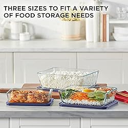 Pyrex Simply Store (3-Pack) Rectangular Glass Food