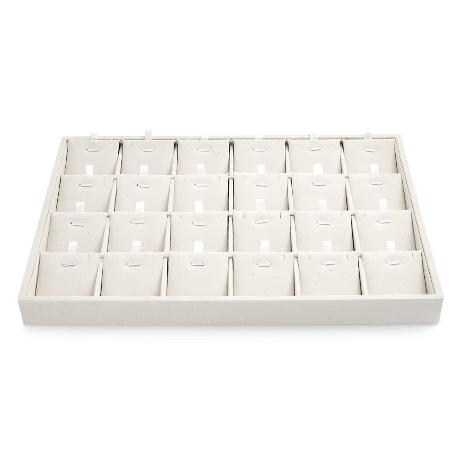 Oirlv Stackable Jewellery Tray White Necklace Organiser Tray Necklace Display Tray Necklace Storage Tray Jewellery Display Tray for Necklace Pendant Organiser and Display