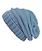 NYFASHION101 Oversized Baggy Slouchy Thick Winter Beanie Hat, Denim