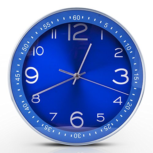 Egundo Blue Wall Clocks Indoor Outdoor - Blue wall clock