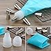 Piping Bags, QMOEH 36pcs Pastry Bags Sets with 9pcs 3 Sizes (12”+14”+16”) Reusable Silicone Icing Pastry Bags, 9 Different Icing Bags Tips, 9 Piping Bags Couplers and 9 Frosting Bags Ties