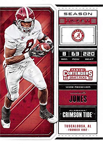 Julio Jones Football Card Alabama Crimson Tide 2018 Panini