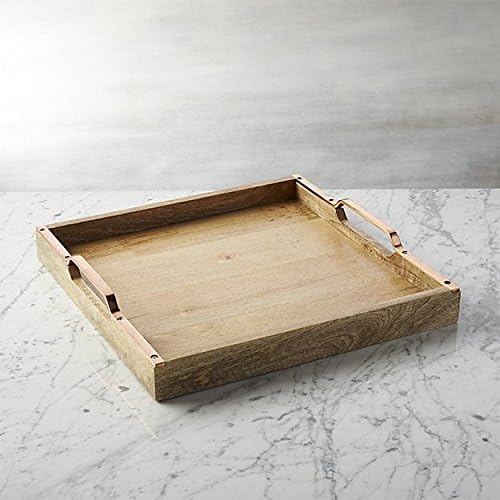 Mumukshu Interio Wood Handmade & Handcrafted Wooden Serving Tray For Dining Tableware, Table Décor, Kitchen Serveware Dining Accessory,Breakfast Coffee