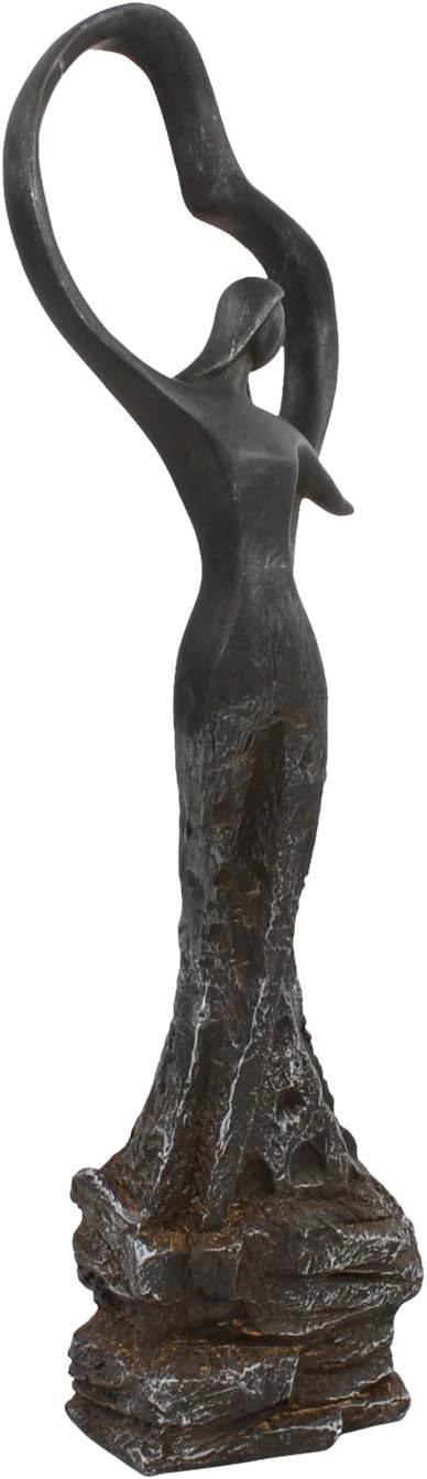 Europa Leisure FIRST DANCE 80cm Ebony Effect Statue, Black