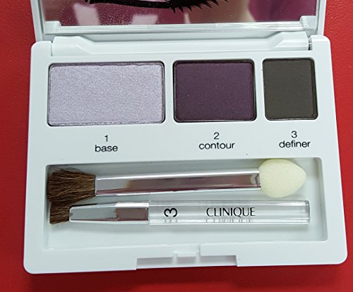 clinique colour surge eye shadow trio blackberry frost come heather stay matte slate
