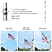Gientan 20FT Telescopic Flag Pole, Extra Thick Heavy Duty Aluminum Flagpole Kit with 3x5 US Flag&Golden Ball Top for Commercial Residential Outdoor Use, Fly up 2 Flags