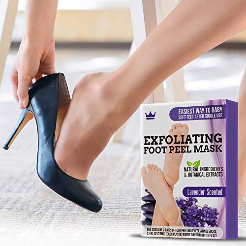 Exfoliating Foot Peel Mask 2 Pairs of Booties for Smooth and Soft