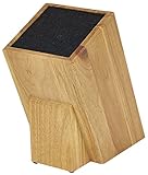 Kapoosh Dice Knife Block, Light Oak Woodgrain