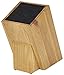 Kapoosh Dice Knife Block, Light Oak Woodgrain
