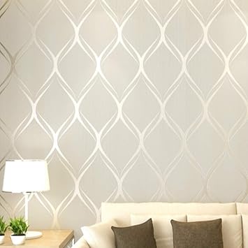 Jiaquhome Beige Weiss Grau Luxus Moderne Tapete Fur Schlafzimmer Wande Wohnzimmer Tapeten Rollen Geometrische Tapeten Wohnkultur Gelb 0 53 10 Mt Amazon De Baumarkt