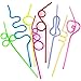 Tigerdoe Crazy Straws - 50 Pcs - Funny Straws - Party Supplies - Twirly Straws - Loop Straws - Party Favors