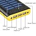 Portable Charger Solar Charger Power Bank 24000mah High Capacity 3 USB Output Ports Backup Battery Compatible with Cell Phone Tablet Android Phone and More