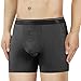 Separatec Men's 3 Pack Fast Dry Lightweight Striped Pouches Boxer Briefs(Black,Moonlight Blue, Olive Green,L)