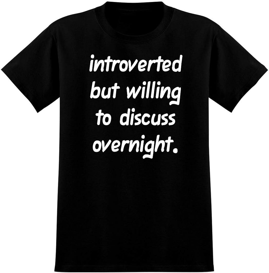 Introverted But Willing to Discuss overnight - Soft Men's T-Shirt