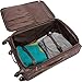 LONDON FOG Soho Softside Expandable Spinner Luggage, Brown Paisley, Checked-Medium 25-Inch