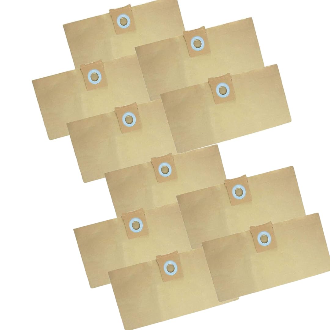 10 Pack Heavy-Duty Dust Bags for Titan 20L / 30L / 40L Vacuum Cleaners Compatible with TTB059VAC, TTB775VAC, TTB671VAC | Replaces PRO25, VAC130