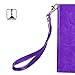 Grand Prime Case, Arae Samsung Galaxy Grand Prime wallet case,[Wrist Strap] Flip Folio [Kickstand Feature] PU leather wallet case with ID&Credit Card Pockets For Samsung Galaxy Grand Prime (Purple)
