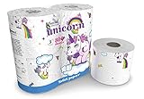 Unicorn Toilet Paper Tissue 4 Rolls Pack - Birthday Party Limited Edition
