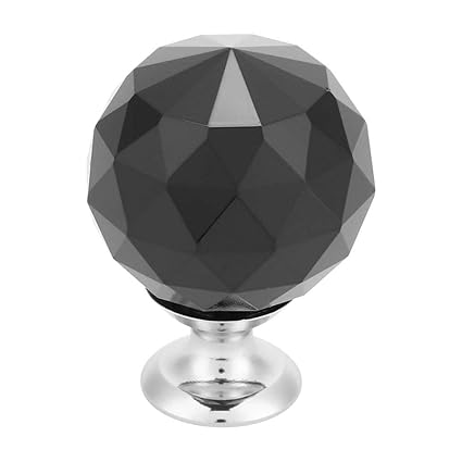 10pcs 1 2in Crystal Screw Knob Door Pull Drawer Cabinet Knob