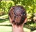 Bun Cover Hair Holder, Hand Crafted Hair Clip. this Attractive Hair Accessory can be Used as a Bun Maker or a Hair Grip. Hair Styling for Women for Thick and Thin Hair. 2 Pcs Uniquely Hand Painted.