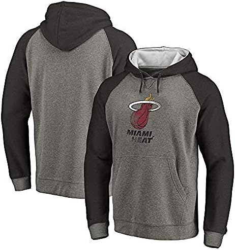 Hdezzz Men s Single-Piece Cap Long-Sleeved Sweater NBA Miami Heat Players Play Training Suit Star Dwyane Wade 3# Basketball Trend Hooded Sports Jacket