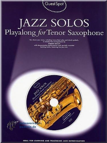 Jazz Solos Playalong For Tenor Saxophone Tenorsaxophon Noten Musiknoten Amazon De Musikinstrumente