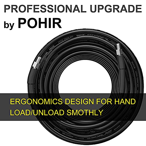 POHIR Sewer Jetter Kit for Pressure Washer 100 ft, Hydro Drain Jetter