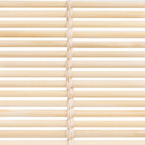 Rounded Bamboo Sushi Rolling Mat light brown