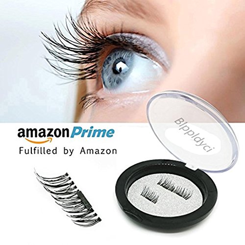 UPC 661273778494, CARETHYS False Magnetic Eyelashes 3D Reusable Fake Eyelashes , 2 Pairs 4 Pieces, Ultra Thin, Natural Look