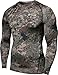 TSLA Men's UPF 50+ Compression Shirts, Cool Dry Long Sleeve Athletic Tops, Sports Baselayer Workout Shirt, Zero Camo Green, Medium