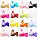 Bezall 100Pcs Sheer Organza Bags 5x7 Inches, Assorted Color Small Mesh Drawstring Jewelry Gift Pouches Wedding Party Christmas Favor Bags