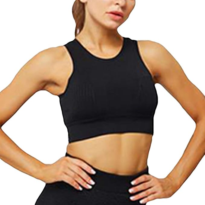 Women Seamless Sports Bra Workout Fitness Top Gym Running Bras Amazon